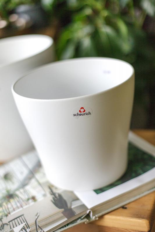 Керамическое кашпо PANNA/белый 808