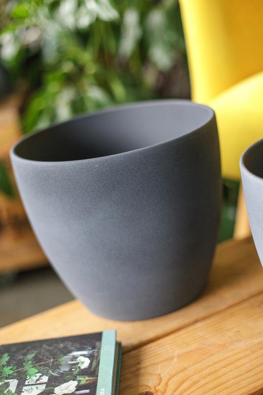 Коллекция кашпо для растений темный камень 920