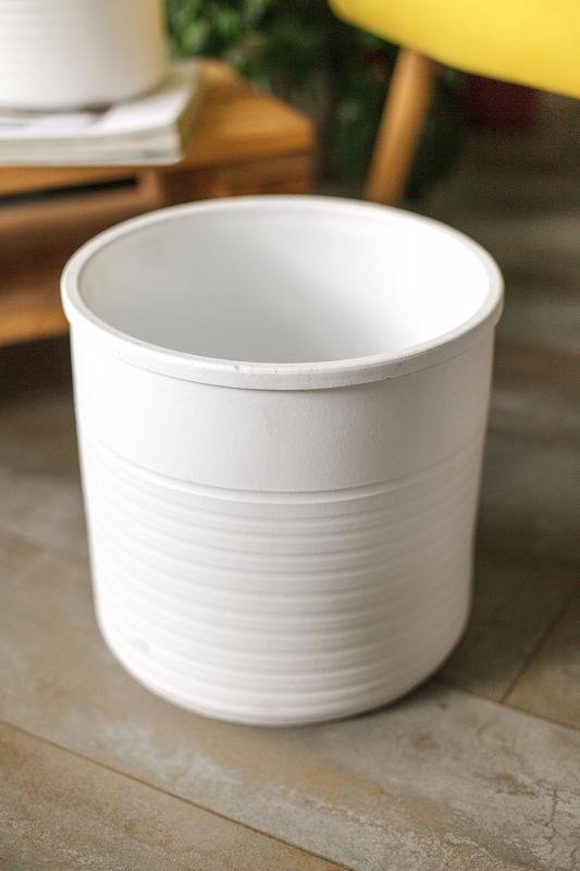 Кашпо для растений белый Momo